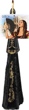 Boland - Waaier Granada zwart Zwart - Volwassenen - Vrouwen - Charleston - Carnaval accessoire - Themafeest - Spaanse waaier