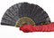 Boland - Waaier Granada zwart Zwart - Volwassenen - Vrouwen - Charleston - Carnaval accessoire - Themafeest - Spaanse waaier