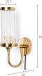 Bold Monkey Angel On Fire wandlamp - Goud