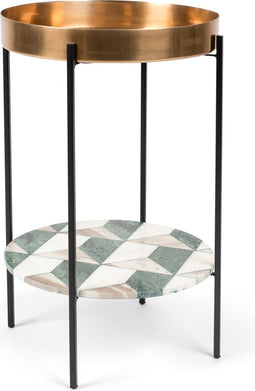 Bold Monkey Another Marble bijzettafel Marmer - Goud