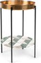 Bold Monkey Another Marble bijzettafel Marmer - Goud