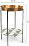 Bold Monkey Another Marble bijzettafel Marmer - Goud