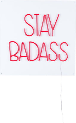Bold Monkey Badass wandlamp LED neon - Rood