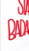 Bold Monkey Badass wandlamp LED neon - Rood