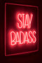 Bold Monkey Badass wandlamp LED neon - Rood