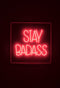 Bold Monkey Badass wandlamp LED neon - Rood