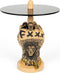 Bold Monkey Fother Mucker bijzettafel leeuw - Beige