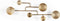 Bold Monkey Hypnotising wand kapstok goud