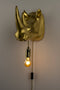 Bold Monkey Mind Your Own Rhino wandlamp goud