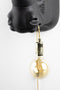Bold Monkey Mind Your Own Rhino wandlamp zwart