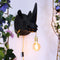 Bold Monkey Mind Your Own Rhino wandlamp zwart
