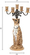 Bold Monkey Proudly Crowned Panther Kaarsenhouder Spotted - Beige