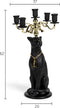 Bold Monkey Proudly Crowned Panther Kaarsenhouder Zwart