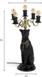 Bold Monkey Proudly Crowned Panther vloerlamp zwart