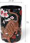 Bold Monkey Songs Of The Night Tiger vaas handgeschilderd - Zwart
