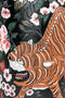 Bold Monkey Songs Of The Night Tiger vaas handgeschilderd - Zwart