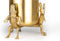 Bold Monkey Surrounded By Crocodiles vaas L - Goud