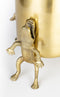 Bold Monkey Surrounded By Crocodiles vaas L - Goud