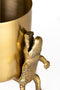 Bold Monkey Surrounded By Crocodiles vaas M - Goud