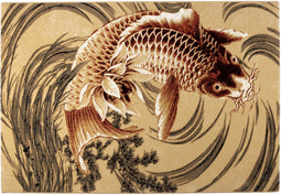 Bold Monkey The Legend Of Koi 'vloerkleed 160x230 beige/oranje rood