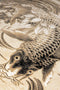 Bold Monkey The Legend Of Koi vloerkleed 160x230 beige/zwart grijs