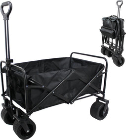 Bolderkar opvouwbaar – 130kg draagkracht – Bolderwagen met stevig frame – 83x52x56 cm - Strandkar - Brede wielen