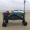 Bolderkar opvouwbaar – 130kg draagkracht – Bolderwagen met stevig frame – 83x52x56 cm - Strandkar - Brede wielen