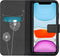 iMoshion Hoesje Geschikt voor iPhone 11 Hoesje Met Pasjeshouder - iMoshion Design Softcase Bookcase - Wit / Zwart / Dandelion