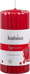 Bolsius Geurkaarsen geribbeld 6 st 120x58 mm granaatappel