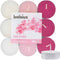 Bolsius Geurkaarsen Theelicht Pink Orchid Roze/wit 18 Stuks - 3 verpakkingen met elk 18 stuks