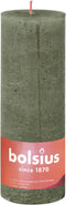 Bolsius Kaars - Rustieke Stompkaars- Olijf Groen