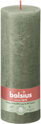 Bolsius Kaars - Rustieke Stompkaars- Olijf Groen