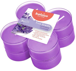 Bolsius Maxi Waxinelichtjes True Scents Lavendel 8 Stuks
