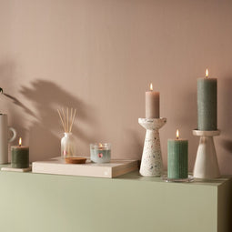 Bolsius Rustiek stompkaars 80/68 Grijs