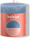 Bolsius - Rustiek stompkaars - Fading metallic - 80/68 - 1 Stuk Sky Blue + Blue
