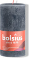 Bolsius Rustiek Stompkaars Shine 13 cm / Ø7 cm Slate Blue