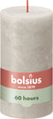 Bolsius - Rustieke Kaars - 4 Stuks - Licht Grijs - 13cm