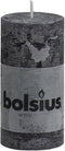 Bolsius Rustieke Stompkaars - 130/68 - Antraciet - 1 Stuk