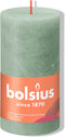 Bolsius Shine Collection Rustiek stompkaars 13 cm / Ø7 cm Jade Green