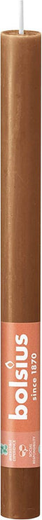 Bolsius Shine rustiek tafelkaars Spice Brown - 1 stuk