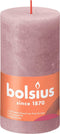 Bolsius Stompkaars Ash Rose Ø68 mm - Hoogte 13 cm - Grijs/Roze - 60 Branduren