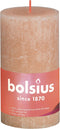 Bolsius Stompkaars Misty Pink Ø68 mm - Hoogte 13 cm - Roze/Grijs - 60 branduren