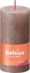 Bolsius Stompkaars Rustic Taupe Ø50 mm - Hoogte 10 cm - Taupe - 30 branduren