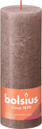 Bolsius Stompkaars Rustic Taupe Ø68 mm - Hoogte 19 cm - Taupe - 85 Branduren