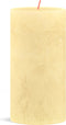 Bolsius Stompkaars Rustiek Butter Yellow - 13 cm / ø 7 cm