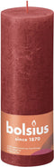 Bolsius Stompkaars Rustiek Delicate Red - 19 cm / Ø7 cm