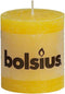 Bolsius Stompkaars Stompkaars 80/68 rustiek Geel - paasdecoratie