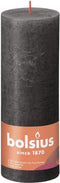Bolsius Stompkaars Stormy Grey Ø68 mm - Hoogte 19 cm - Donkergrijs - 85 Branduren