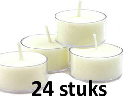 Bolsius - Theelichten - 24 stuks per verpakking - Clear cup - Doos