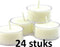 Bolsius - Theelichten - 24 stuks per verpakking - Clear cup - Doos